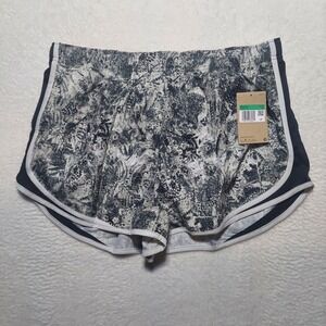 Nike Training Shorts Womens XL Black White NWT DX0207-010 Abstract Print Running